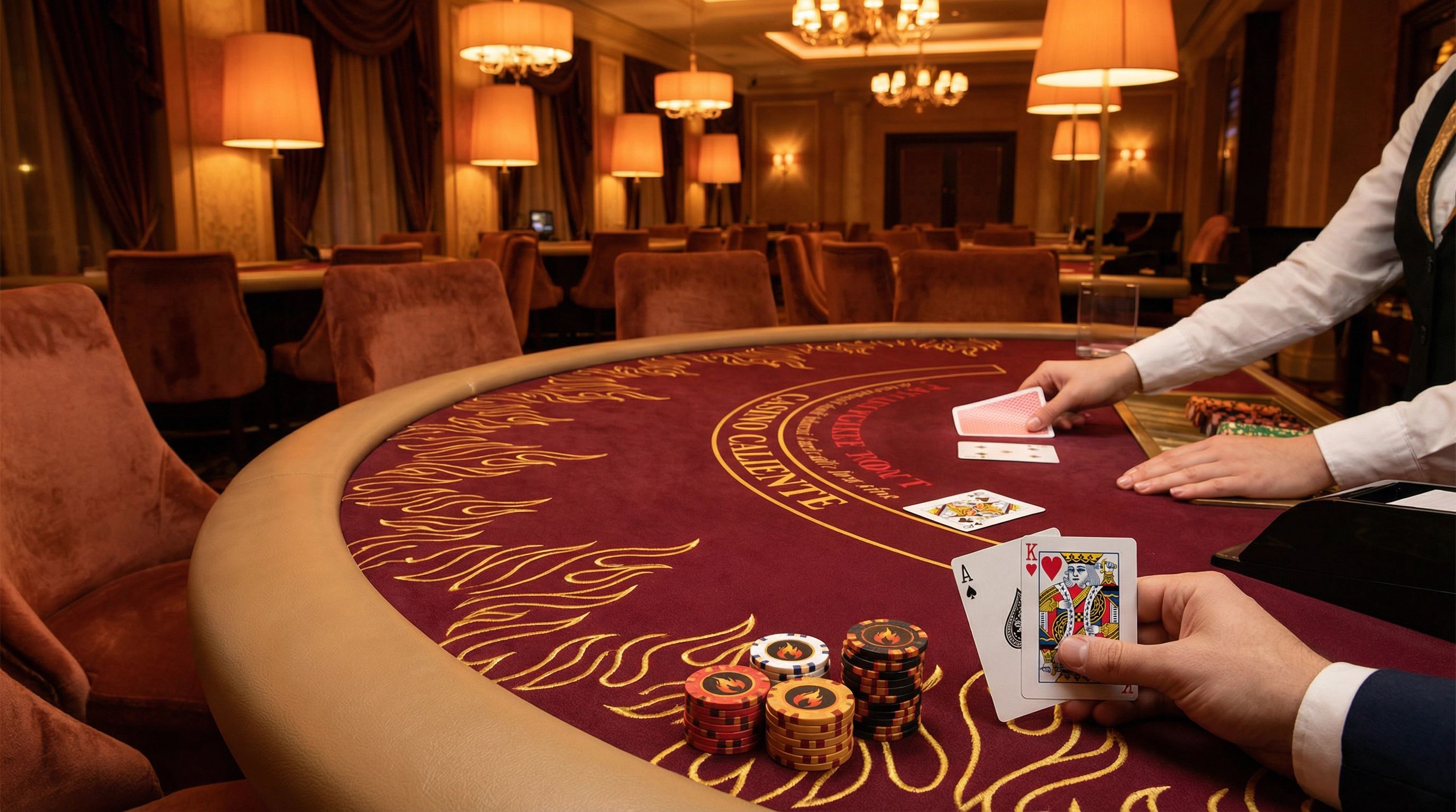 trabajo en equipo empleados de casino
